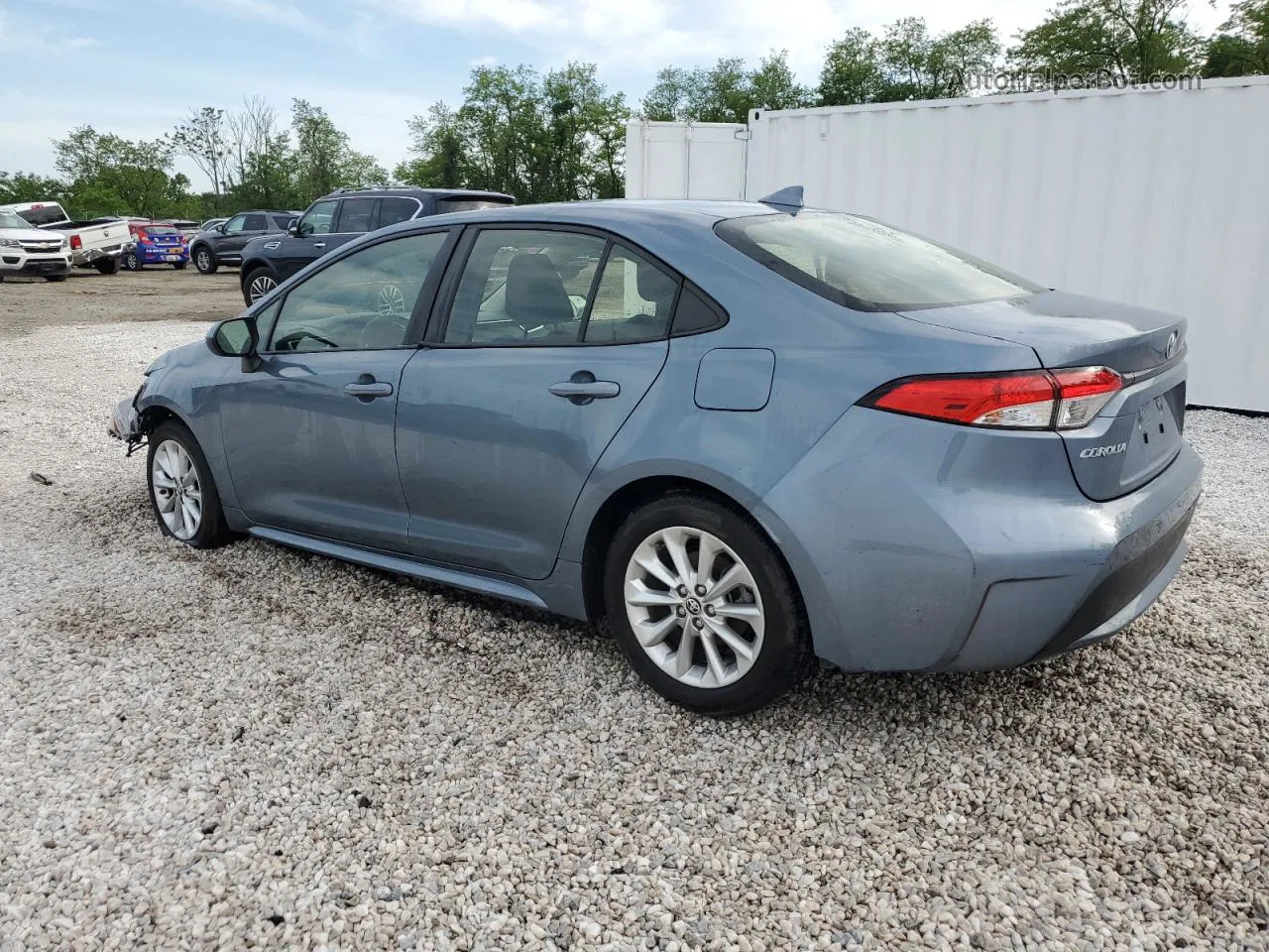 2021 Toyota Corolla Le Blue vin: JTDVPMAE1MJ137192