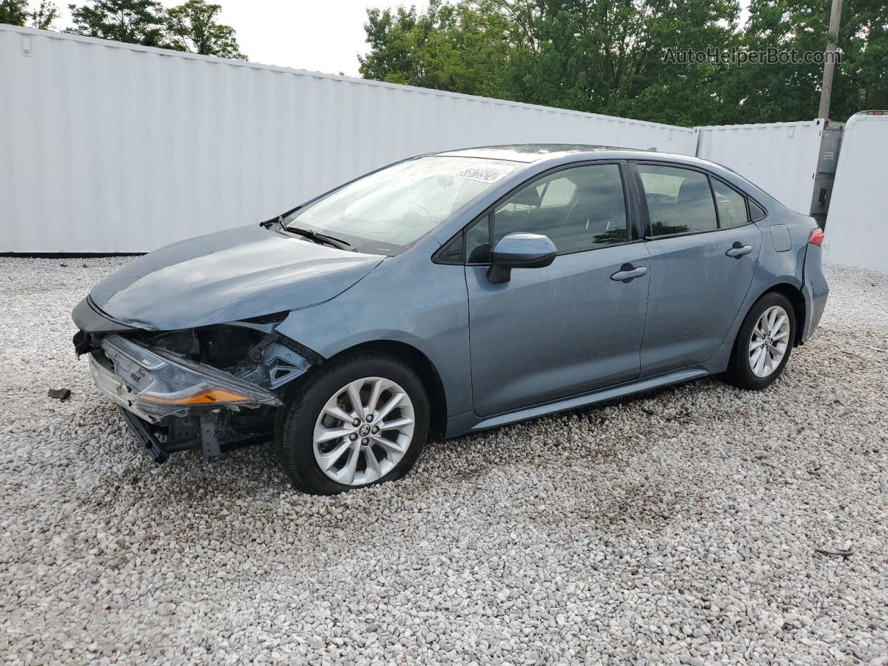 2021 Toyota Corolla Le Blue vin: JTDVPMAE1MJ137192