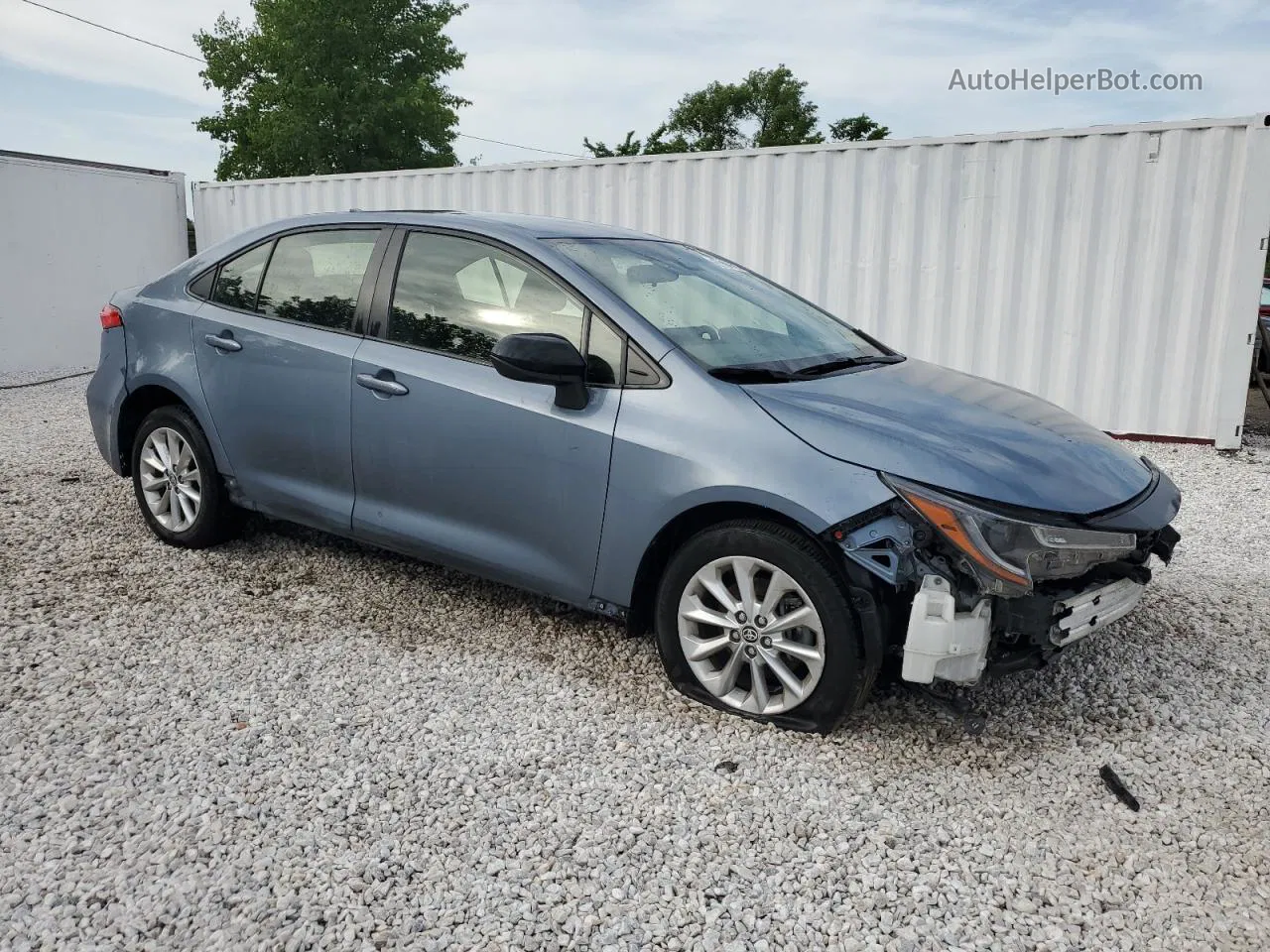 2021 Toyota Corolla Le Blue vin: JTDVPMAE1MJ137192