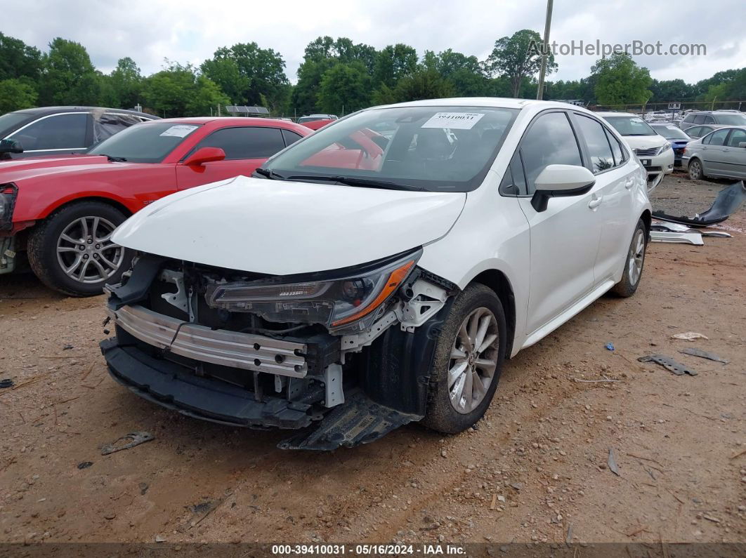 2021 Toyota Corolla Le White vin: JTDVPMAE3MJ141230