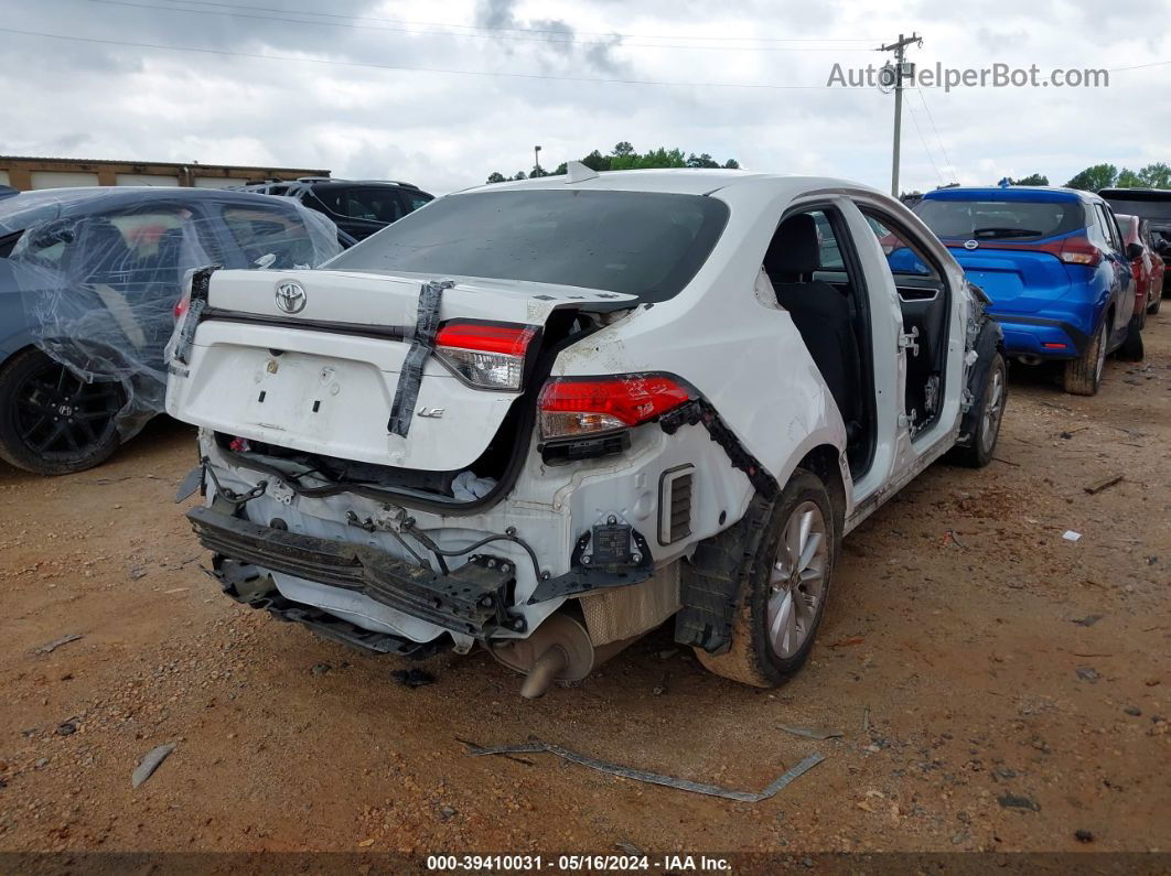 2021 Toyota Corolla Le White vin: JTDVPMAE3MJ141230