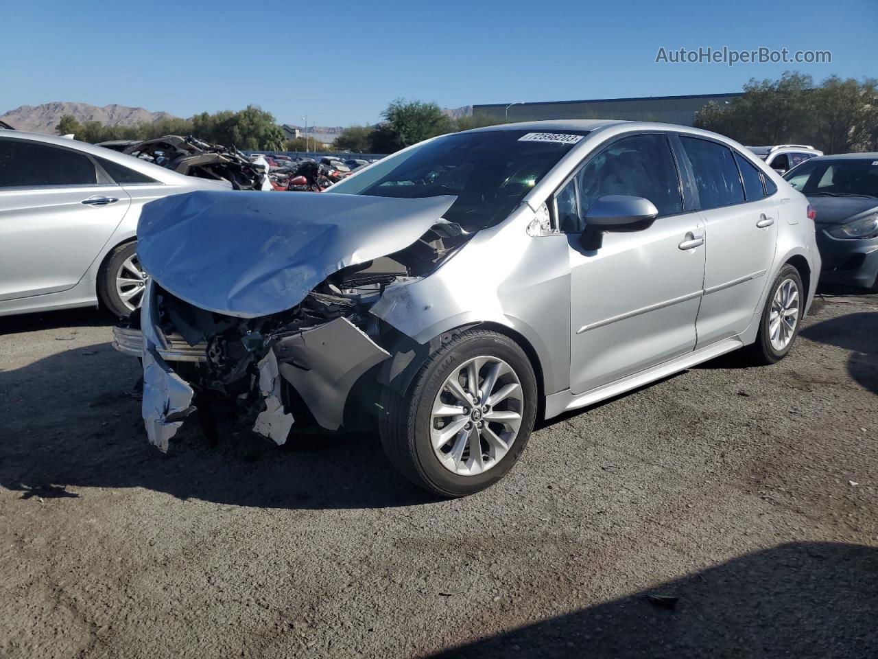 2021 Toyota Corolla Le Silver vin: JTDVPMAE3MJ143320