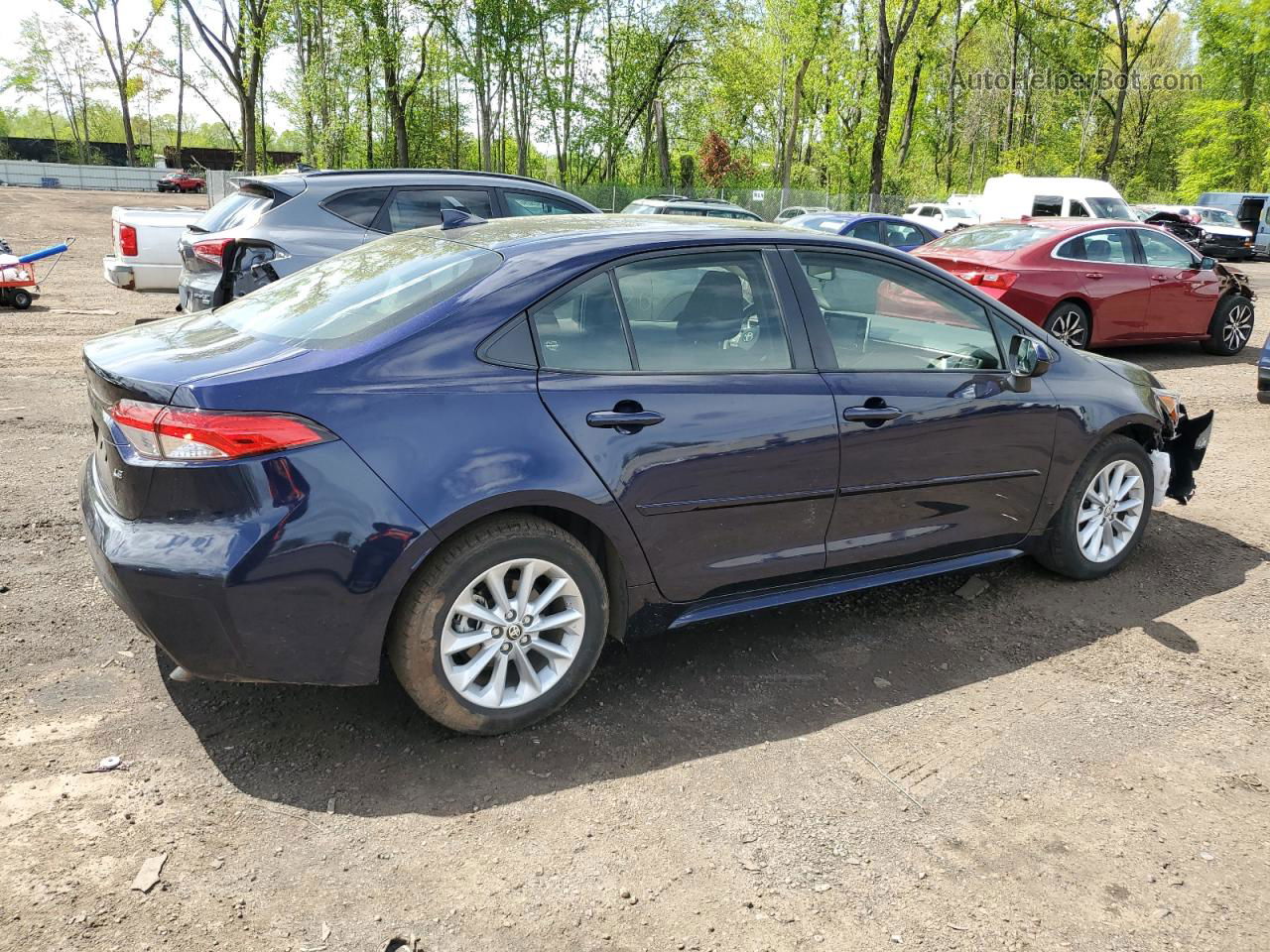 2021 Toyota Corolla Le Blue vin: JTDVPMAE6MJ167658