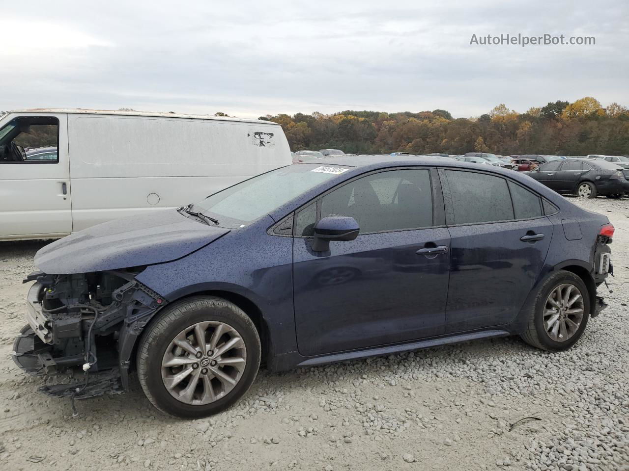 2021 Toyota Corolla Le Синий vin: JTDVPMAE9MJ122682