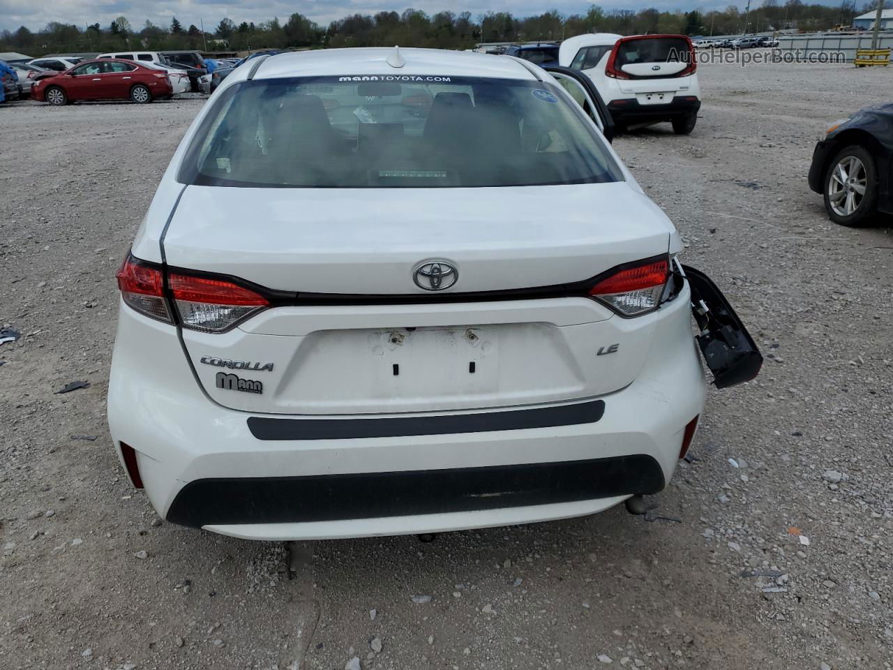 2021 Toyota Corolla Le White vin: JTDVPMAEXMJ131424