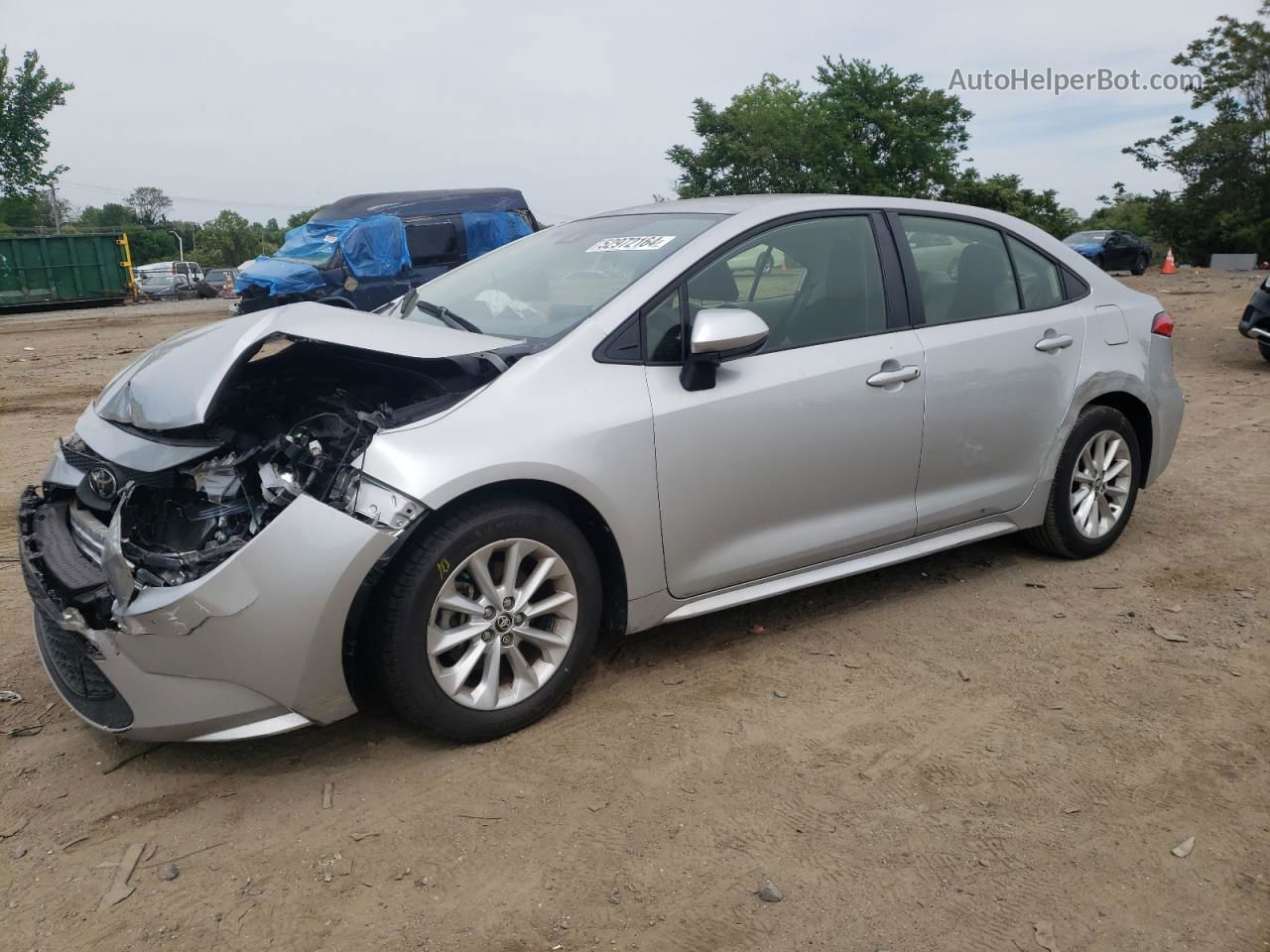 2021 Toyota Corolla Le Серебряный vin: JTDVPMAEXMJ142617