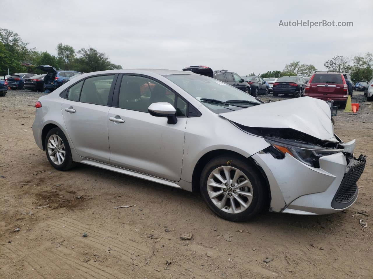 2021 Toyota Corolla Le Silver vin: JTDVPMAEXMJ142617