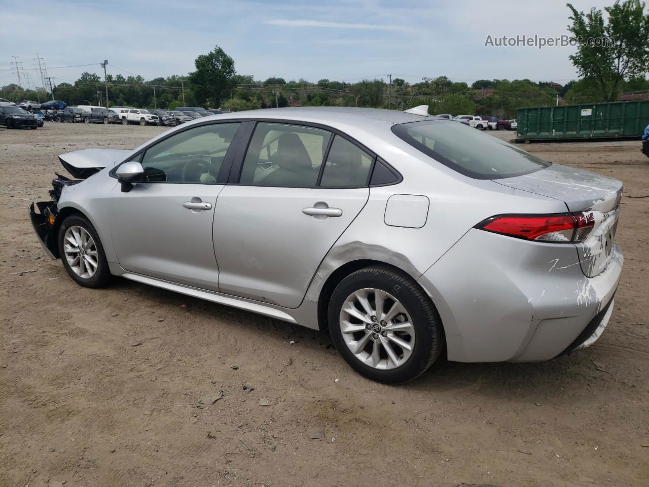 2021 Toyota Corolla Le Silver vin: JTDVPMAEXMJ142617