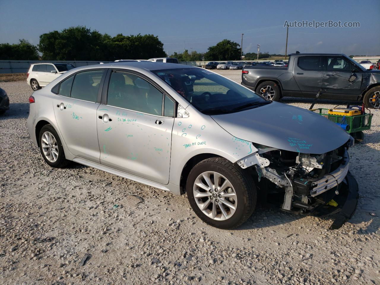 2021 Toyota Corolla Le Silver vin: JTDVPMAEXMJ155576