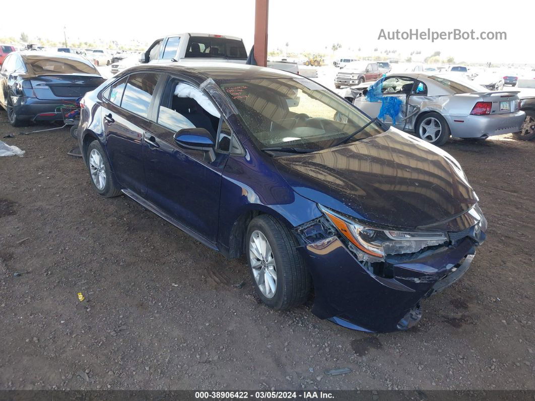 2020 Toyota Corolla Le Blue vin: JTDVPRAE1LJ104897