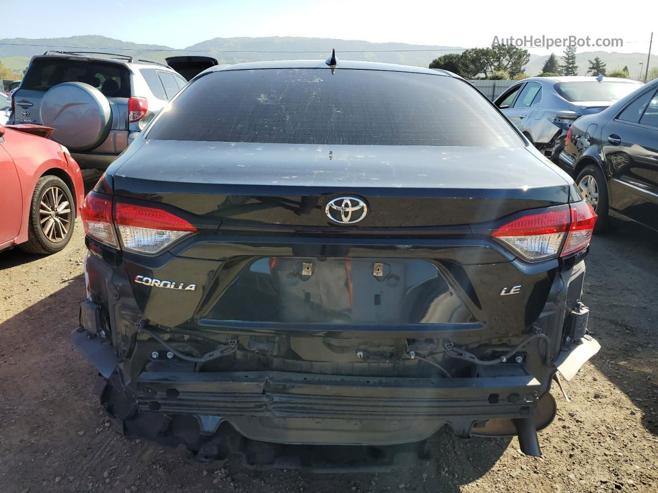 2020 Toyota Corolla Le Black vin: JTDVPRAE7LJ111868