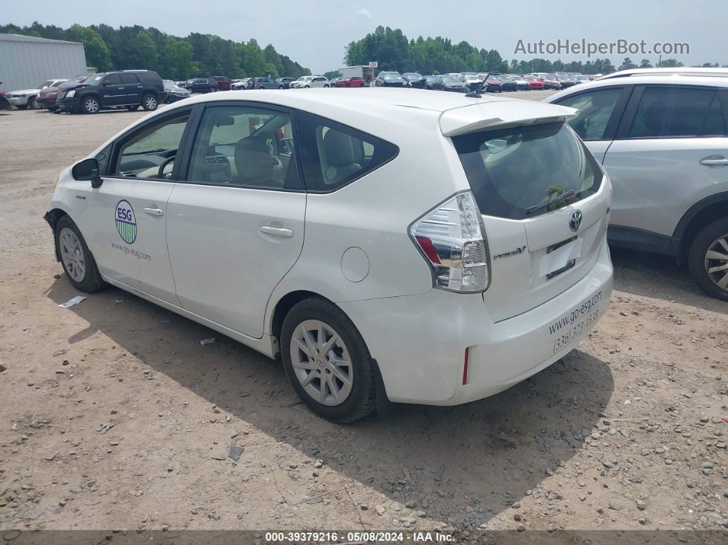 2012 Toyota Prius V Two White vin: JTDZN3EU0C3016305