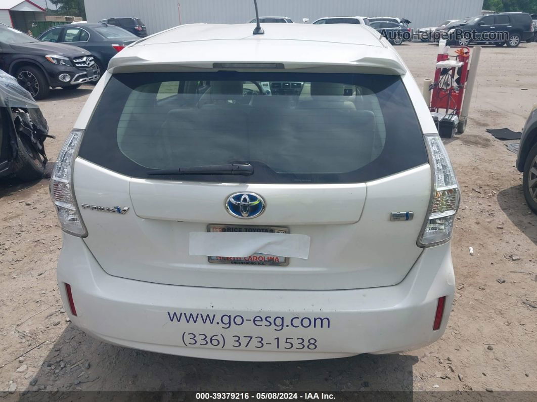 2012 Toyota Prius V Two White vin: JTDZN3EU0C3016305