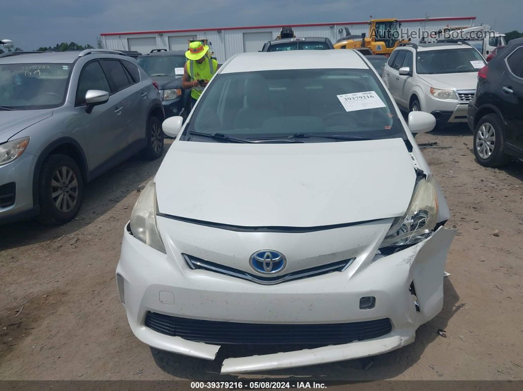 2012 Toyota Prius V Two White vin: JTDZN3EU0C3016305