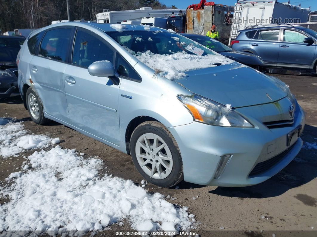 2012 Toyota Prius V Three Light Blue vin: JTDZN3EU0C3036473