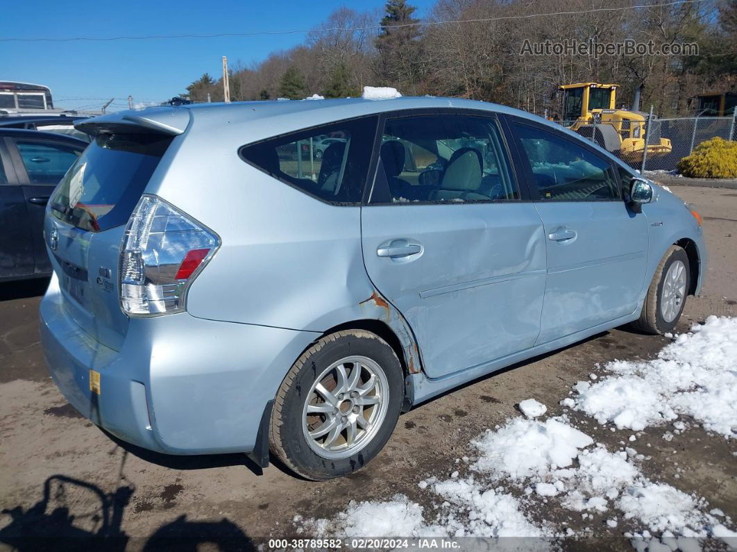 2012 Toyota Prius V Three Light Blue vin: JTDZN3EU0C3036473