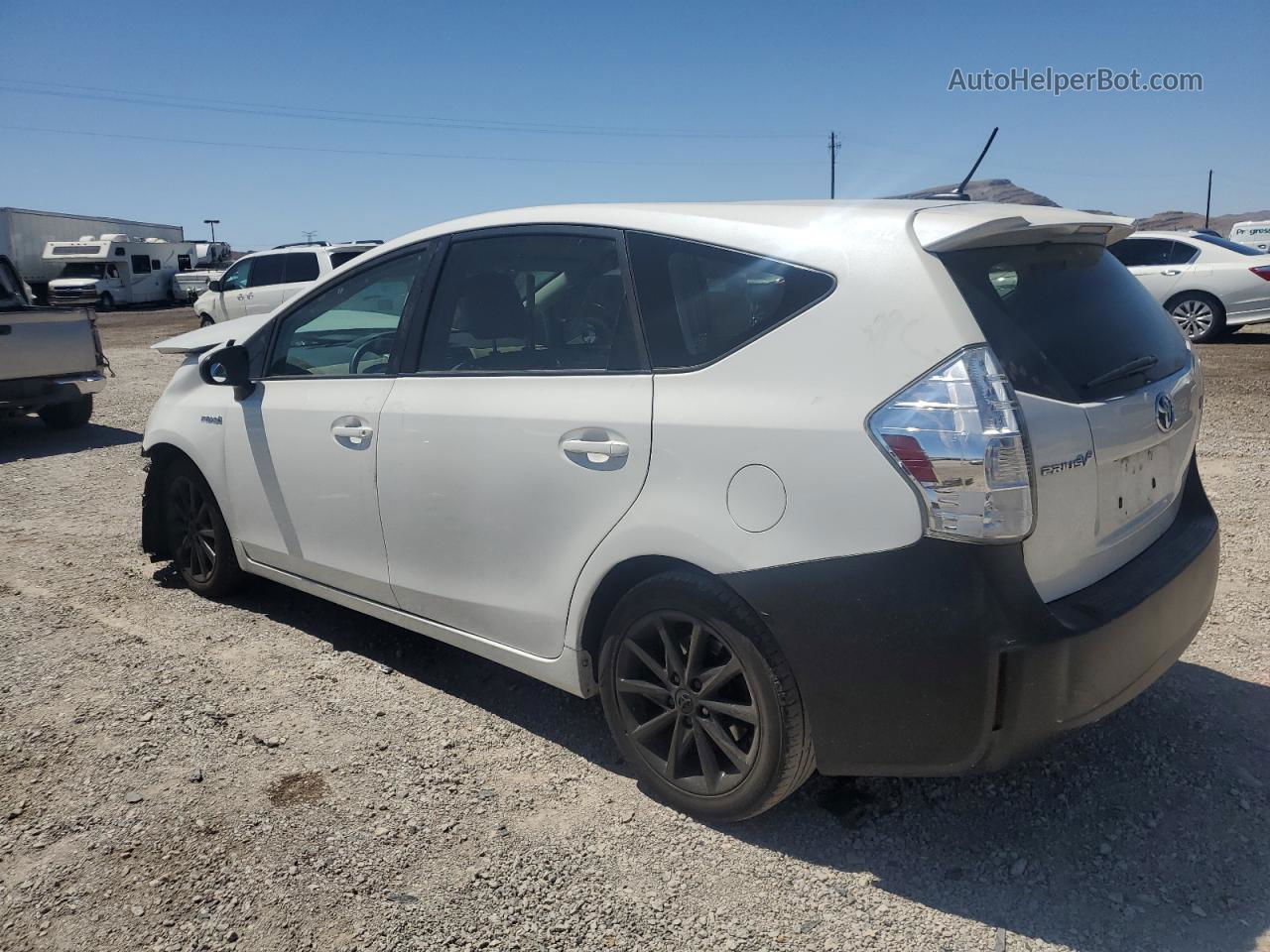 2012 Toyota Prius V  White vin: JTDZN3EU0C3043441