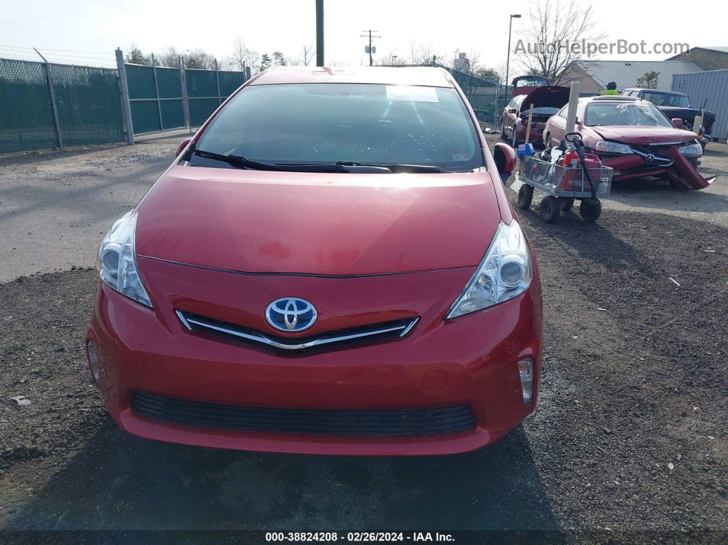 2012 Toyota Prius V Two Red vin: JTDZN3EU0C3050342