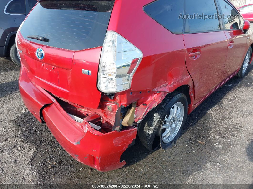 2012 Toyota Prius V Two Red vin: JTDZN3EU0C3050342