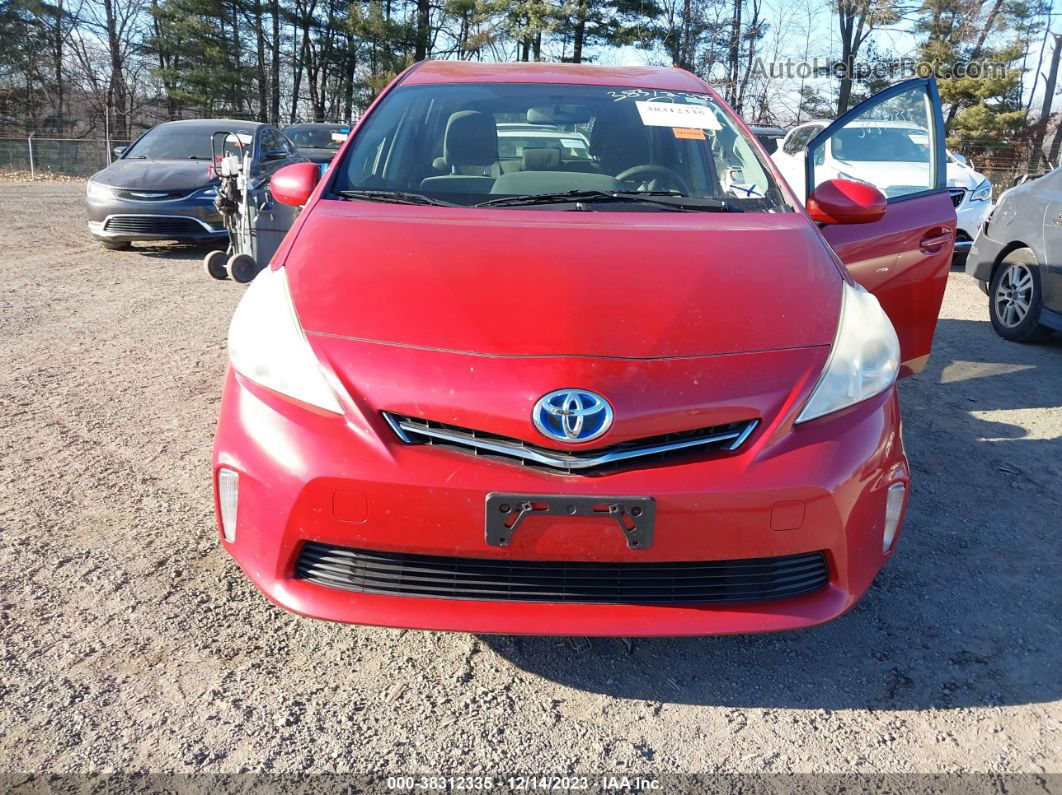 2012 Toyota Prius V Two Red vin: JTDZN3EU0C3068100