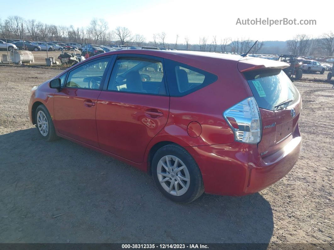 2012 Toyota Prius V Two Red vin: JTDZN3EU0C3068100