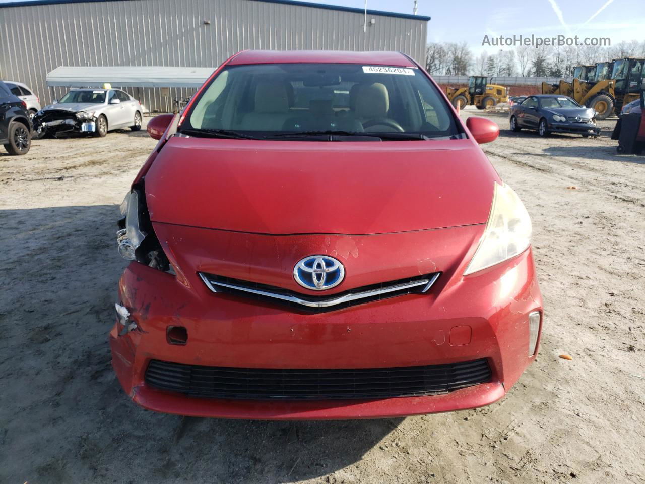 2012 Toyota Prius V  Red vin: JTDZN3EU0C3068484