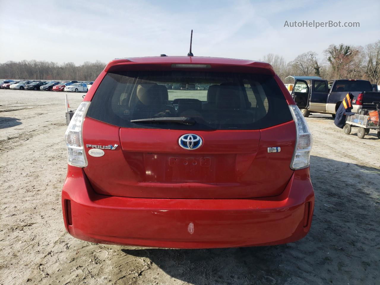 2012 Toyota Prius V  Red vin: JTDZN3EU0C3068484