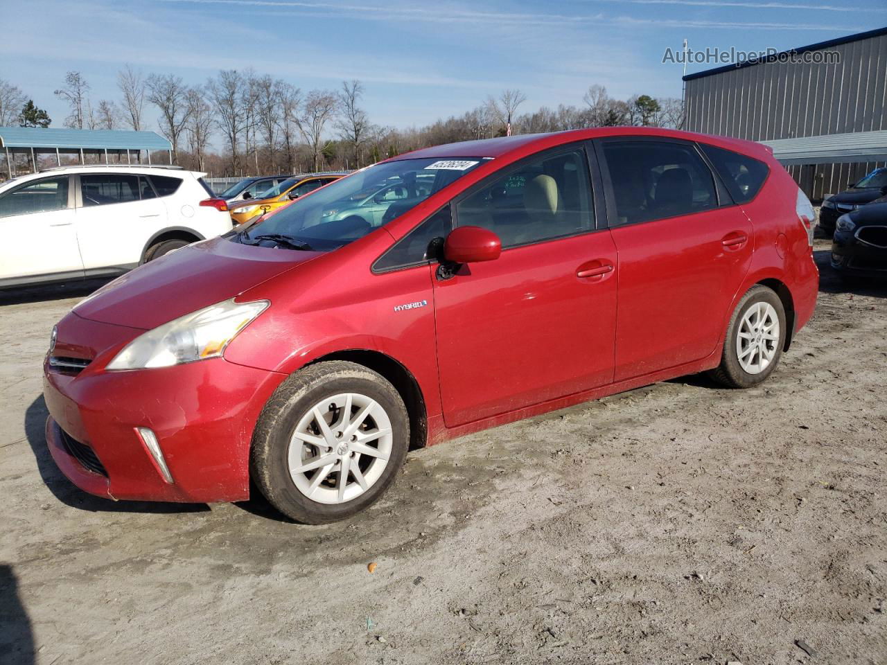 2012 Toyota Prius V  Red vin: JTDZN3EU0C3068484