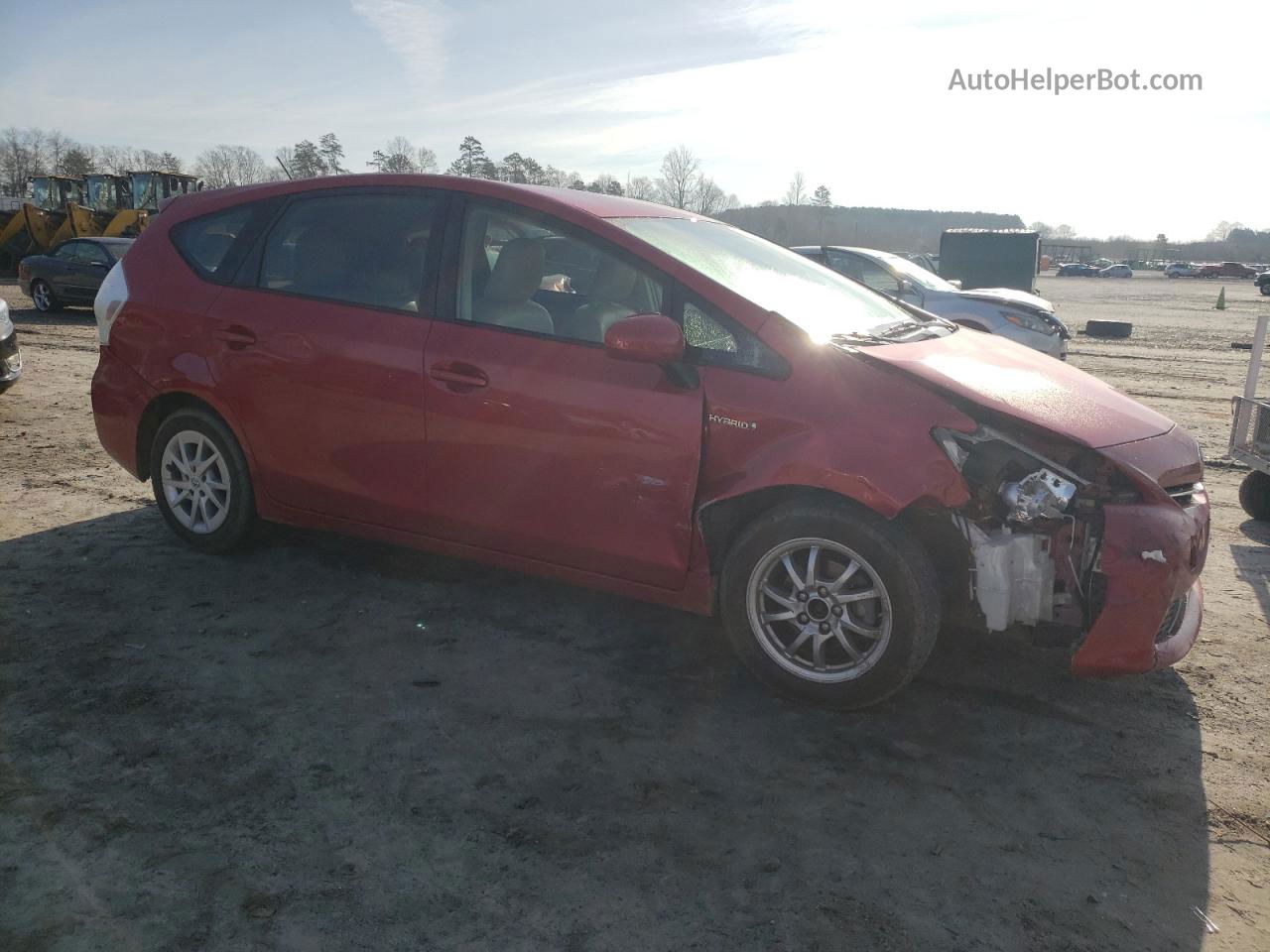 2012 Toyota Prius V  Red vin: JTDZN3EU0C3068484