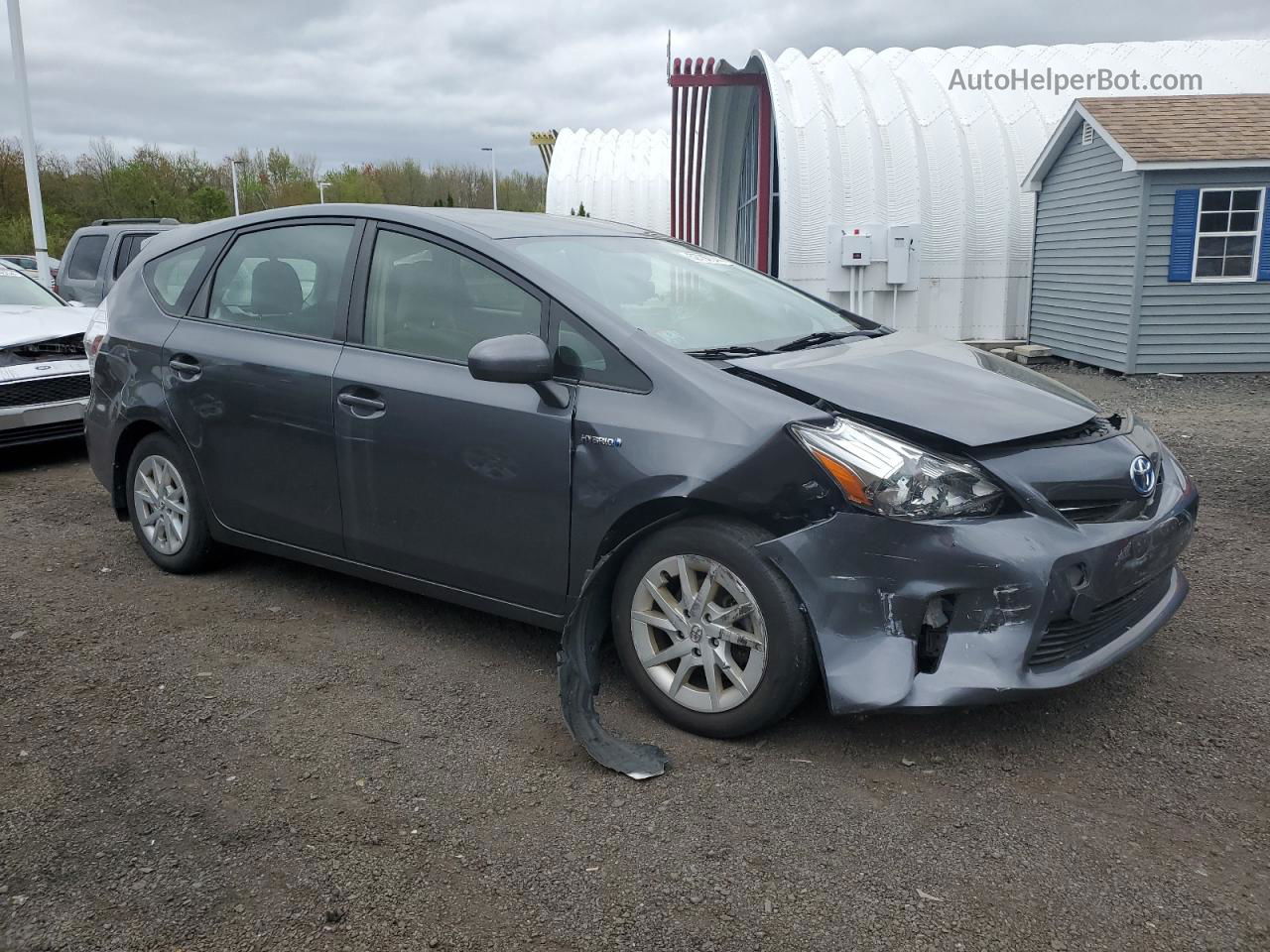 2012 Toyota Prius V  Серый vin: JTDZN3EU0C3072194