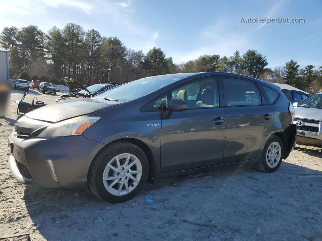 2012 Toyota Prius V  Gray vin: JTDZN3EU0C3104612