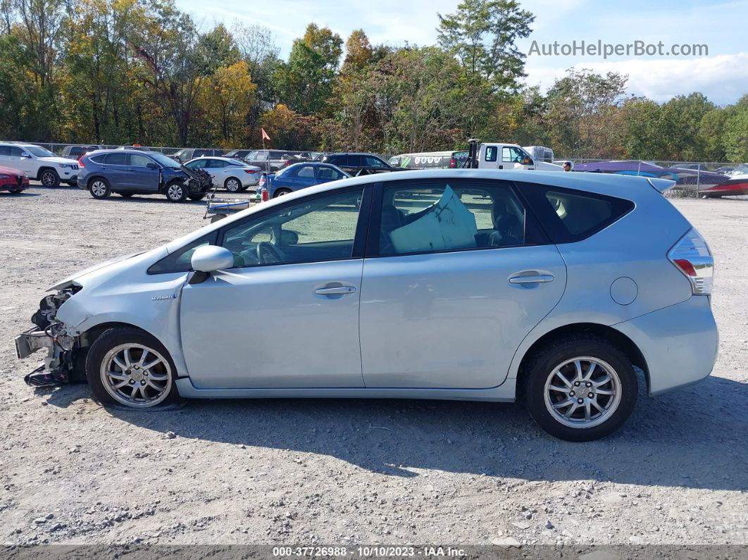 2012 Toyota Prius V Two/three/five Light Blue vin: JTDZN3EU0C3122723