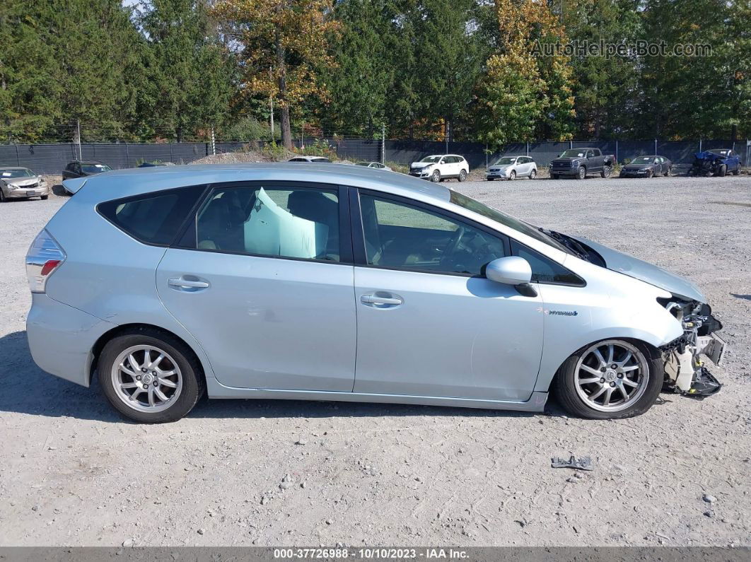 2012 Toyota Prius V Two/three/five Light Blue vin: JTDZN3EU0C3122723