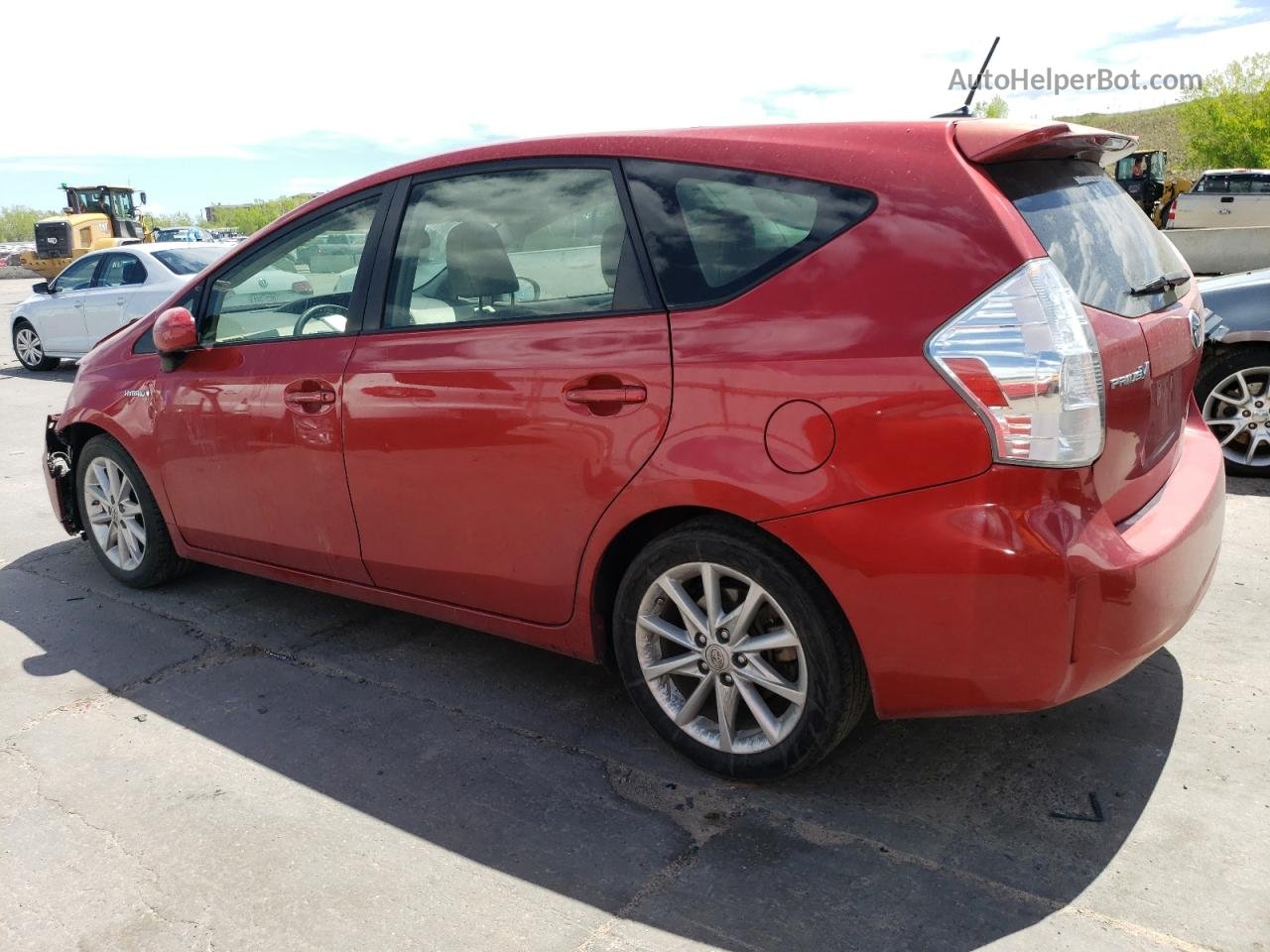 2012 Toyota Prius V  Red vin: JTDZN3EU0C3128067