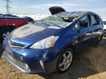 2012 Toyota Prius V  Синий vin: JTDZN3EU0C3135360