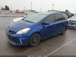 2012 Toyota Prius V Two/three/five Blue vin: JTDZN3EU0C3135908