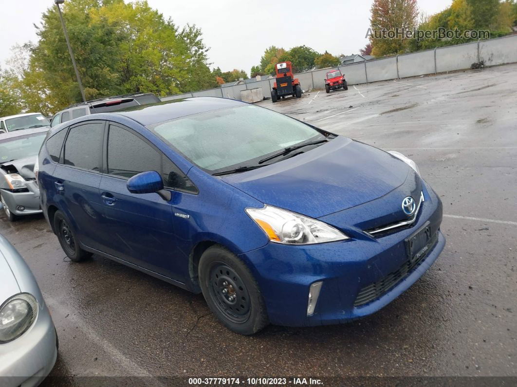 2012 Toyota Prius V Two/three/five Blue vin: JTDZN3EU0C3135908