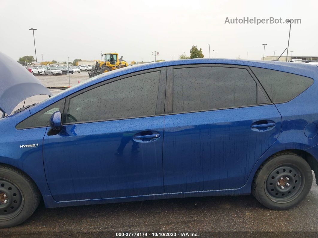 2012 Toyota Prius V Two/three/five Blue vin: JTDZN3EU0C3135908