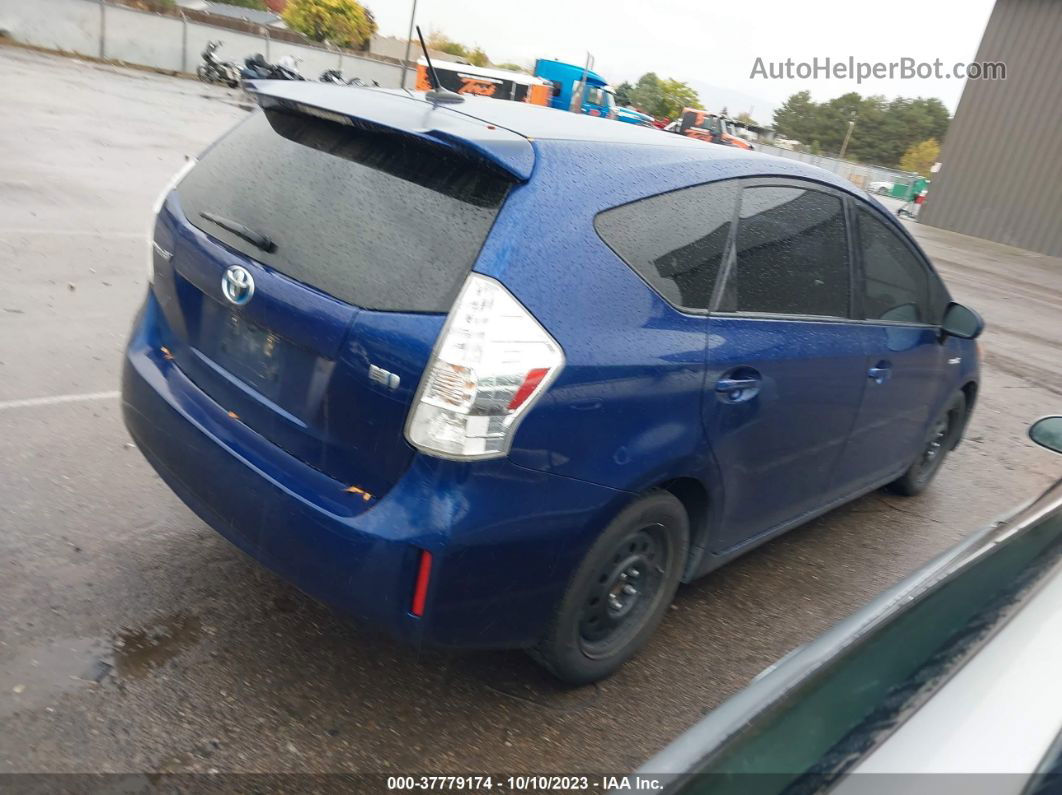 2012 Toyota Prius V Two/three/five Blue vin: JTDZN3EU0C3135908