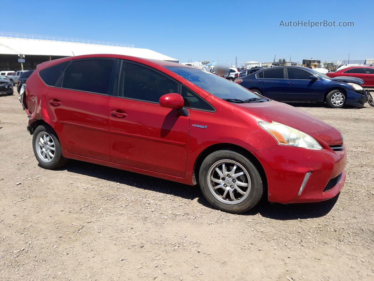 2012 Toyota Prius V  Красный vin: JTDZN3EU0C3145872