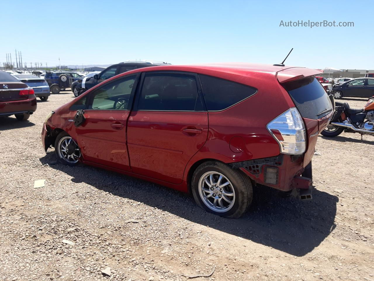 2012 Toyota Prius V  Red vin: JTDZN3EU0C3145872