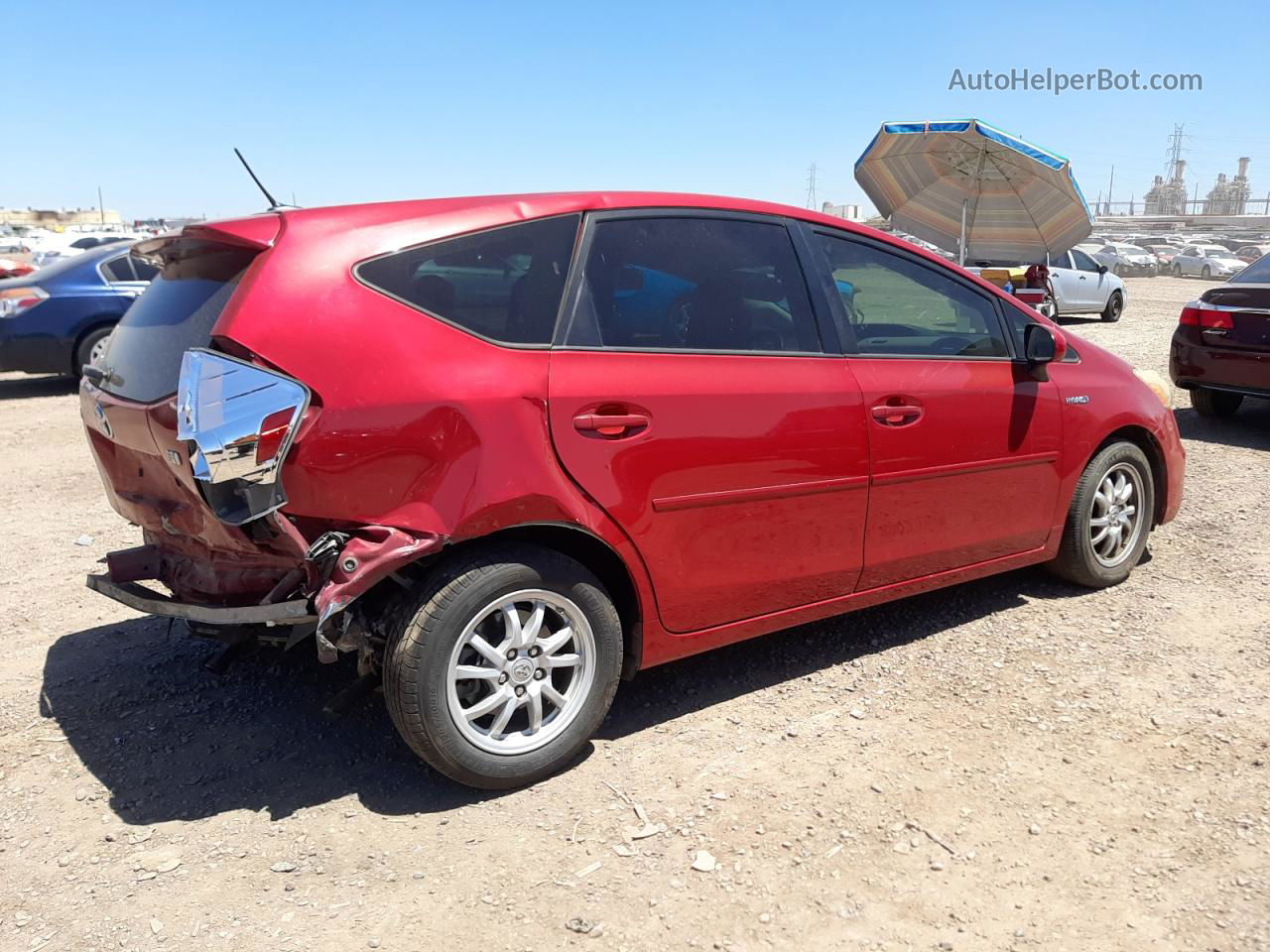 2012 Toyota Prius V  Red vin: JTDZN3EU0C3145872