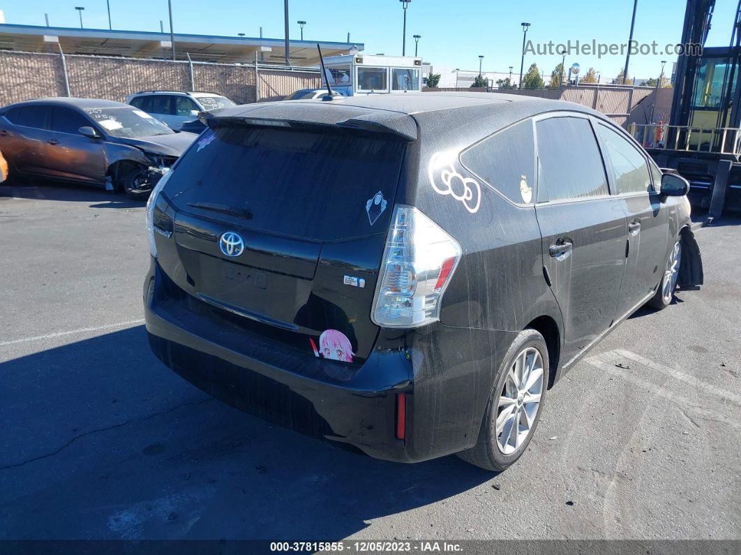 2012 Toyota Prius V Two/three/five Black vin: JTDZN3EU0C3156466