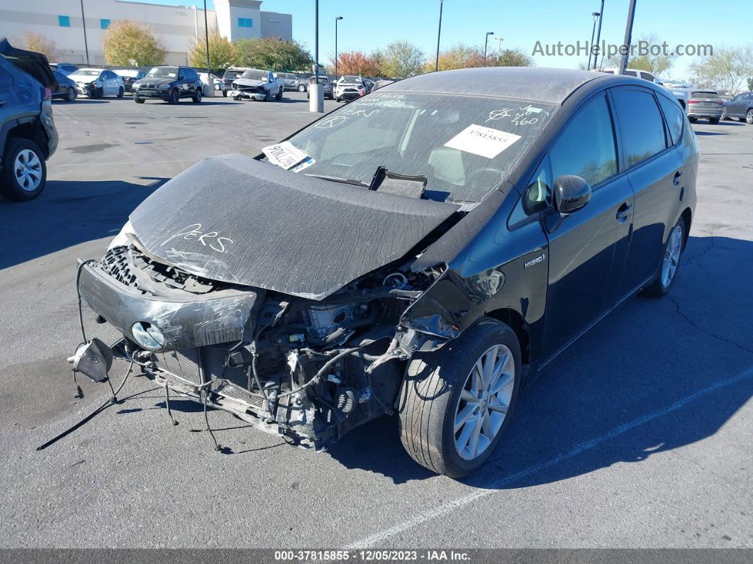 2012 Toyota Prius V Two/three/five Black vin: JTDZN3EU0C3156466