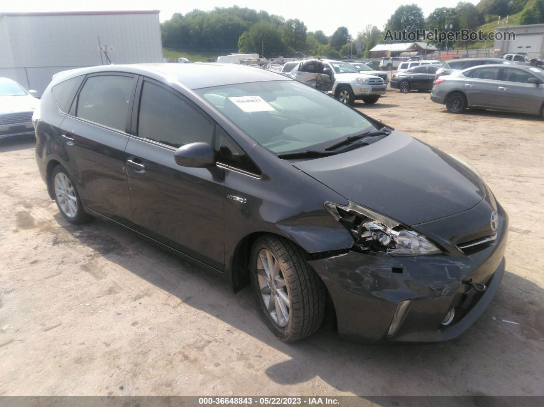 2012 Toyota Prius V Two/three/five Gray vin: JTDZN3EU0C3163756