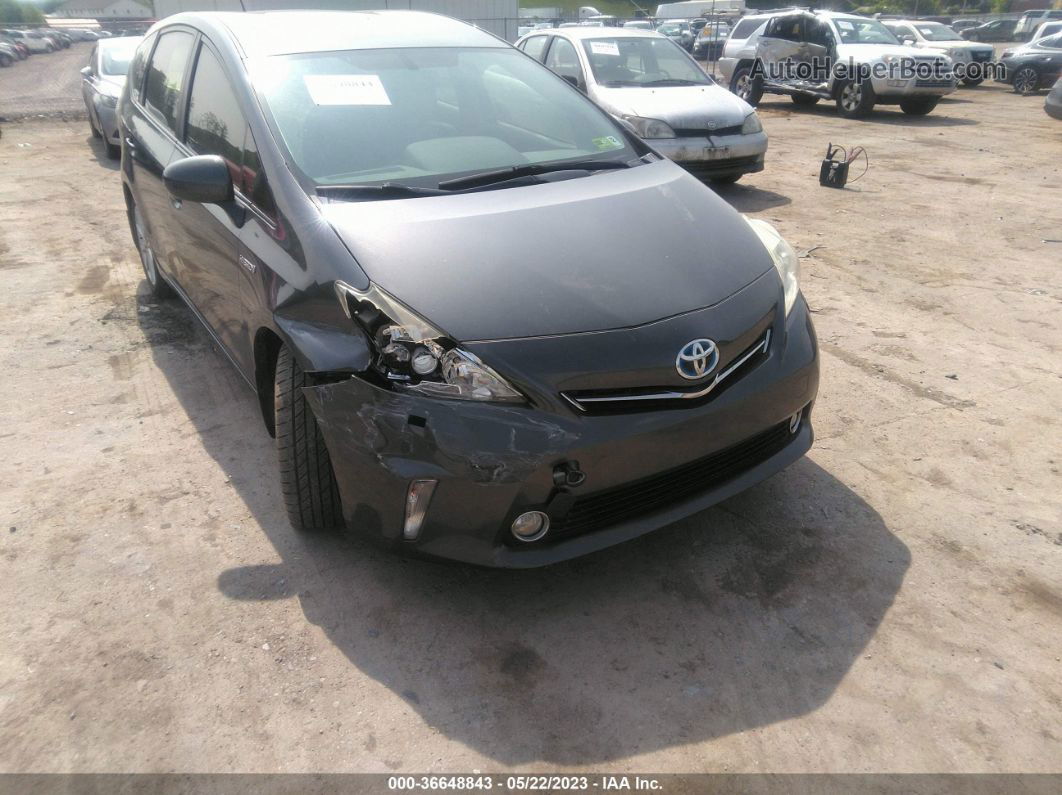 2012 Toyota Prius V Two/three/five Gray vin: JTDZN3EU0C3163756