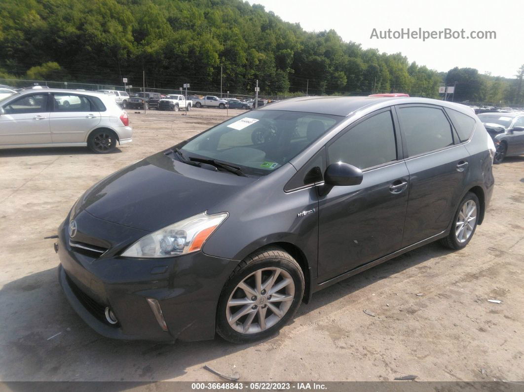 2012 Toyota Prius V Two/three/five Серый vin: JTDZN3EU0C3163756