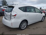 2012 Toyota Prius V Five White vin: JTDZN3EU0C3170304