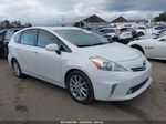 2012 Toyota Prius V Five White vin: JTDZN3EU0C3170304