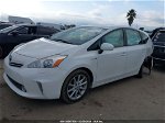 2012 Toyota Prius V Five White vin: JTDZN3EU0C3170304